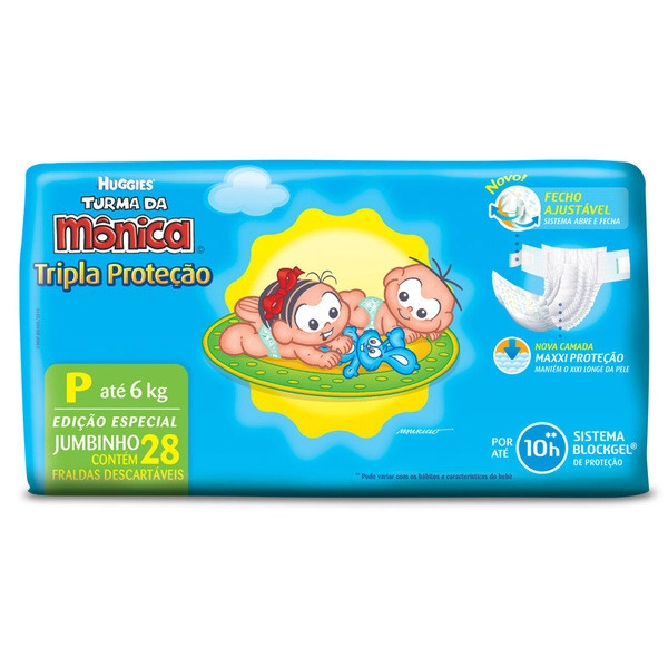 Huggies Turma Da Mônica Tripla Proteção Eg Descartável 24 Unidades