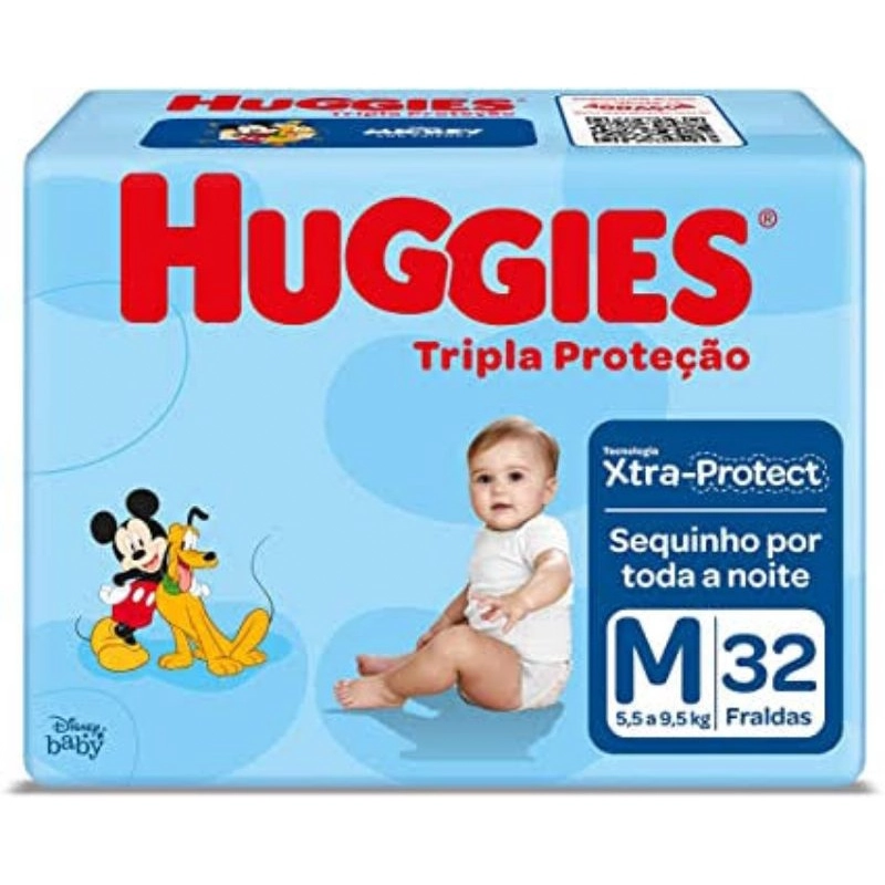Fralda Descartável Turma Da Mônica Tripla Proteção Econômica M 32unidade