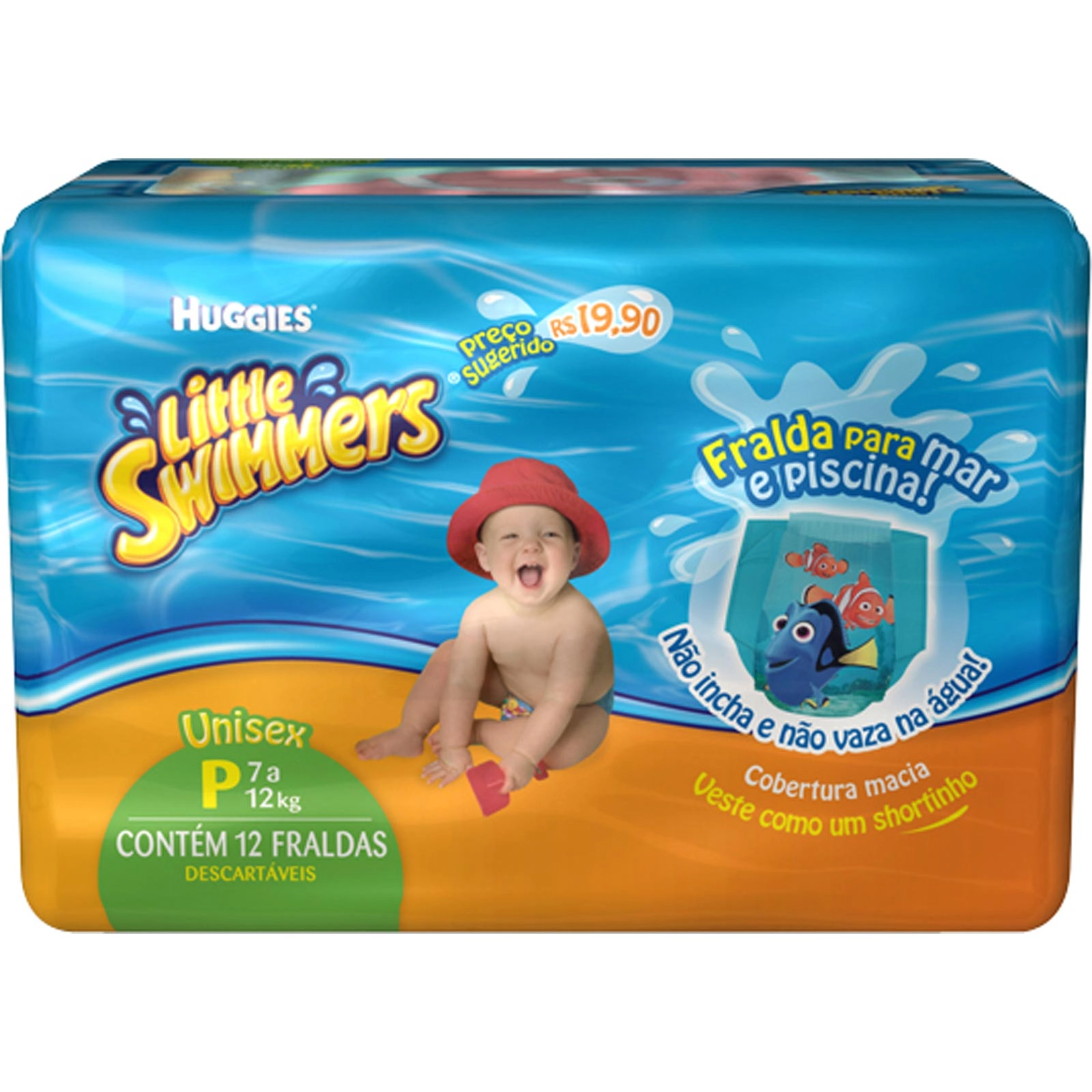 Fralda Huggies Little Swimmers C/12 P