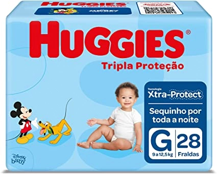Fralda Descartável Turma Da Mônica Tripla Proteção Econômica G 28unidade