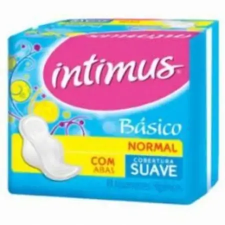 Absorvente Intimus Gel Normal Suave Com Abas C/ 08 Unidades