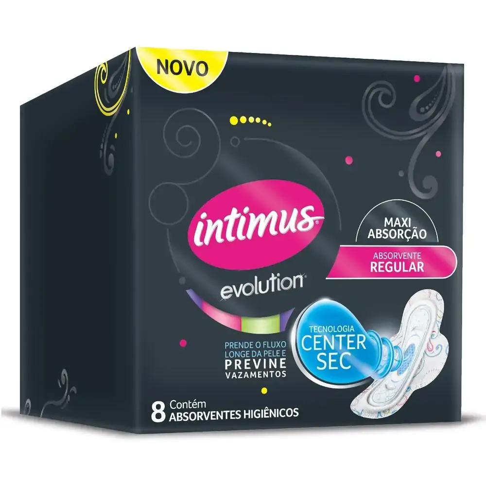 Intimus Evolution Noturno Com Abas 8 Unidades
