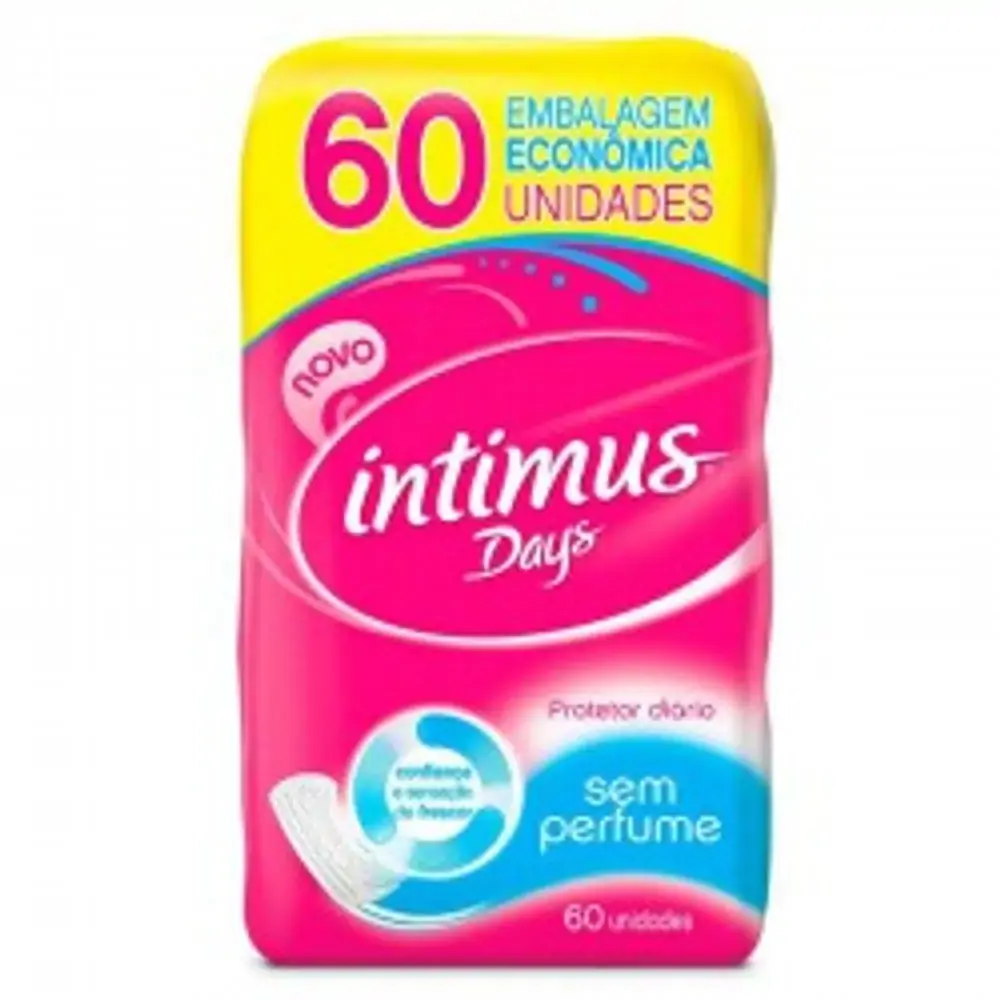 Protetor Diário Intimus Days Com Perfume Com 60 Unidades