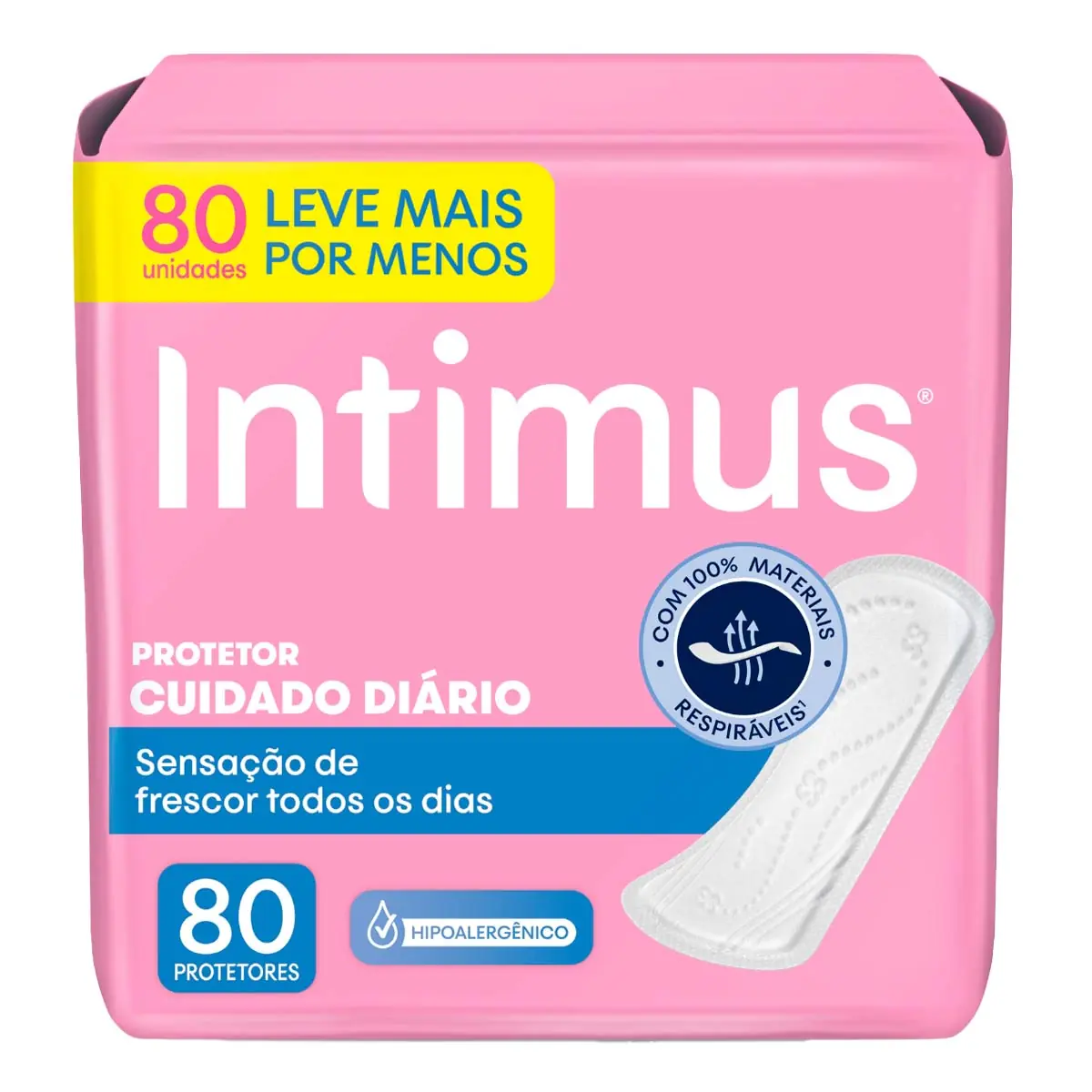 Protetor Diário Cuidado Diário Intimus 80 Unidades