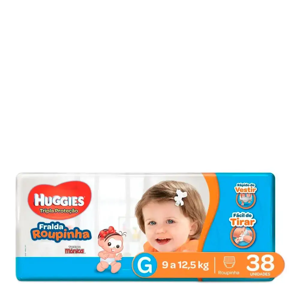 Huggies Turma Da Mônica Proteção Veste Fácil G 38