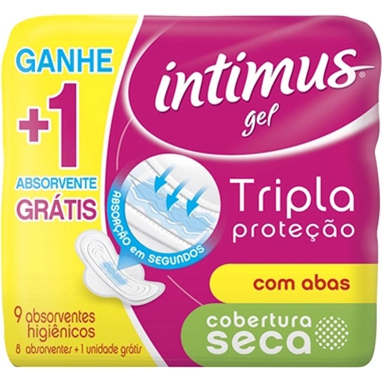 Absorvente Com Aba Seca Intimus Gel