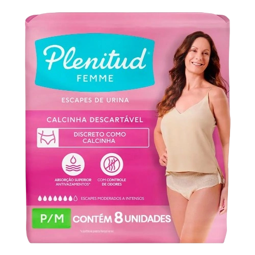 Fralda Geriátrica C/8 Mulher P/m Pc Plenitud