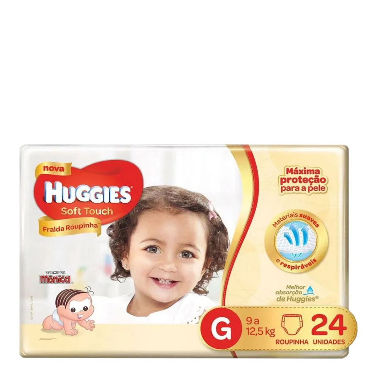 Fralda Huggies Soft Touch.jumbo G 24/1un