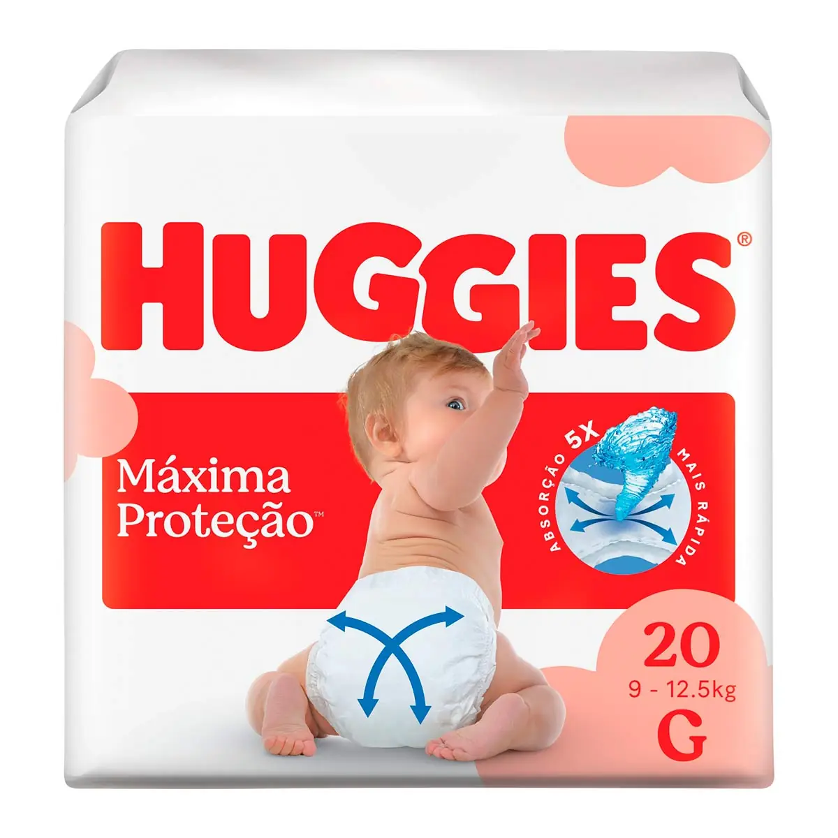 Fralda Descartável Infantil Disney Baby Huggies Supreme Care G Pacote 20 Unidades