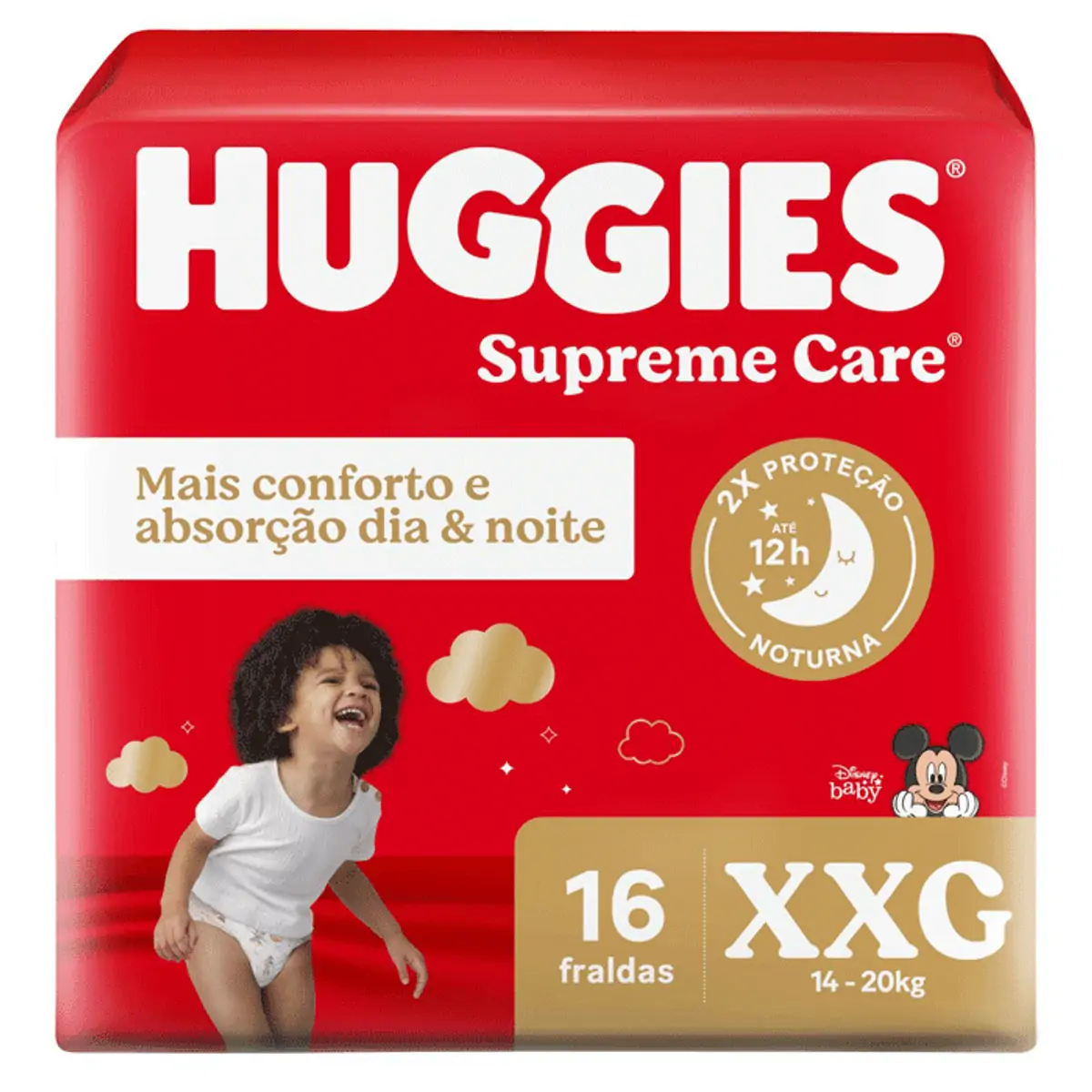 Fralda Huggies XXG Supreme Care Jumbo 16 Unidades