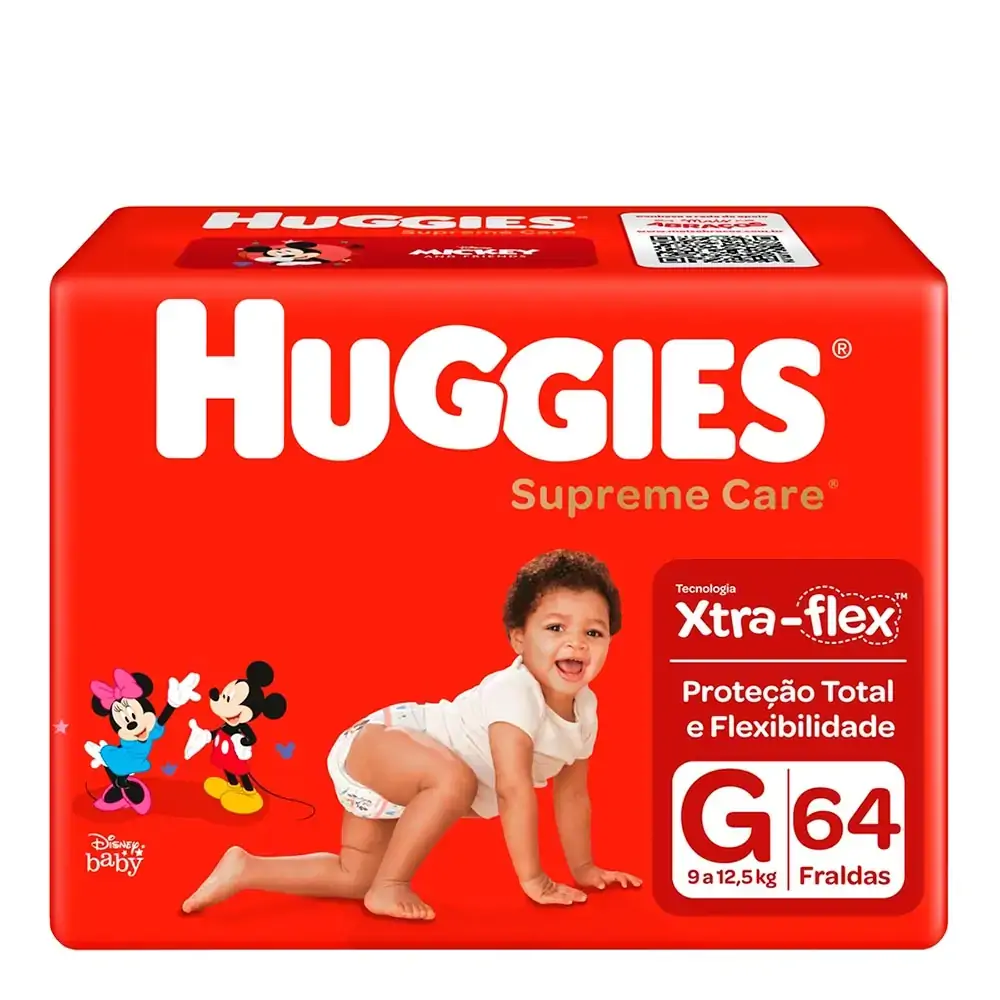 Fralda Huggies Supreme Care G - 64 Fraldas