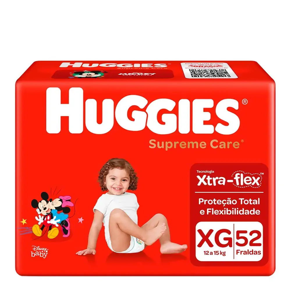 Fralda HUGGIES Supreme Care XG - 52 Fraldas