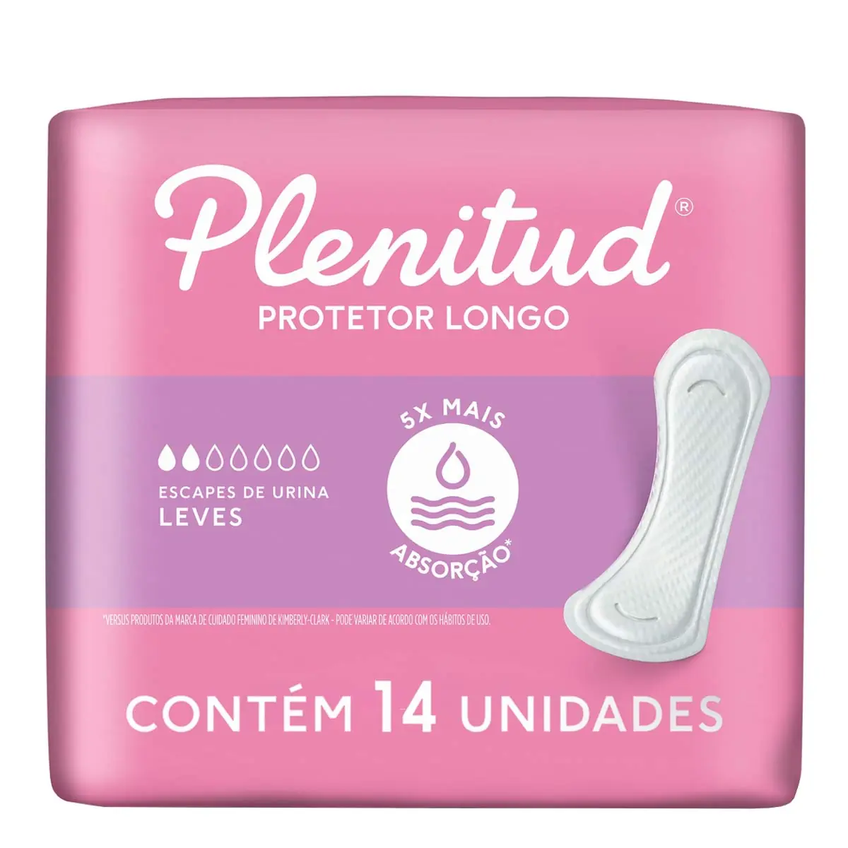 Protetor Médio Plenitud Femme - 14 unidades