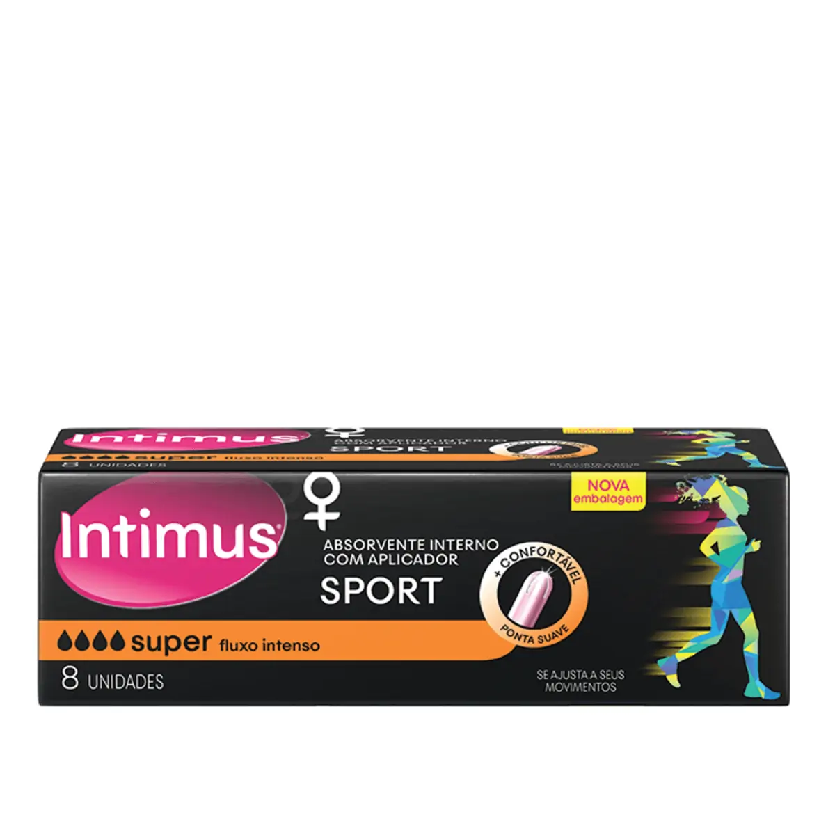 Absorvente Interno INTIMUS SPORTS Super c/Aplicador - 8 unidades