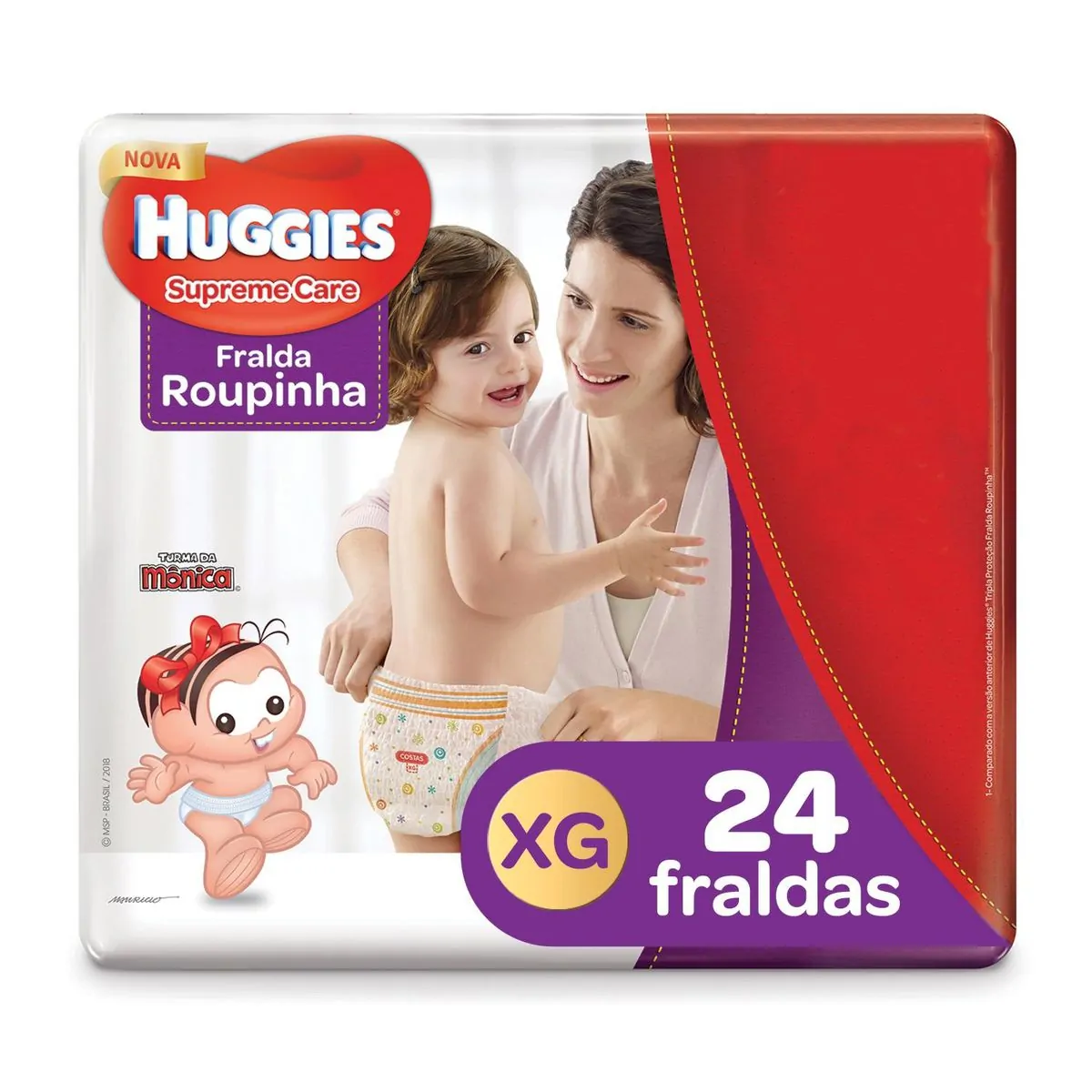 Fralda HUGGIES Supreme Care Roupinha XG Pacote 24 Unidades