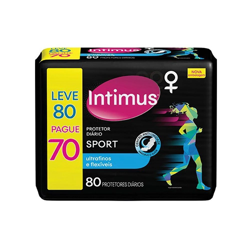 Protetor Diario Intimus Sport Lv80 Pg70
