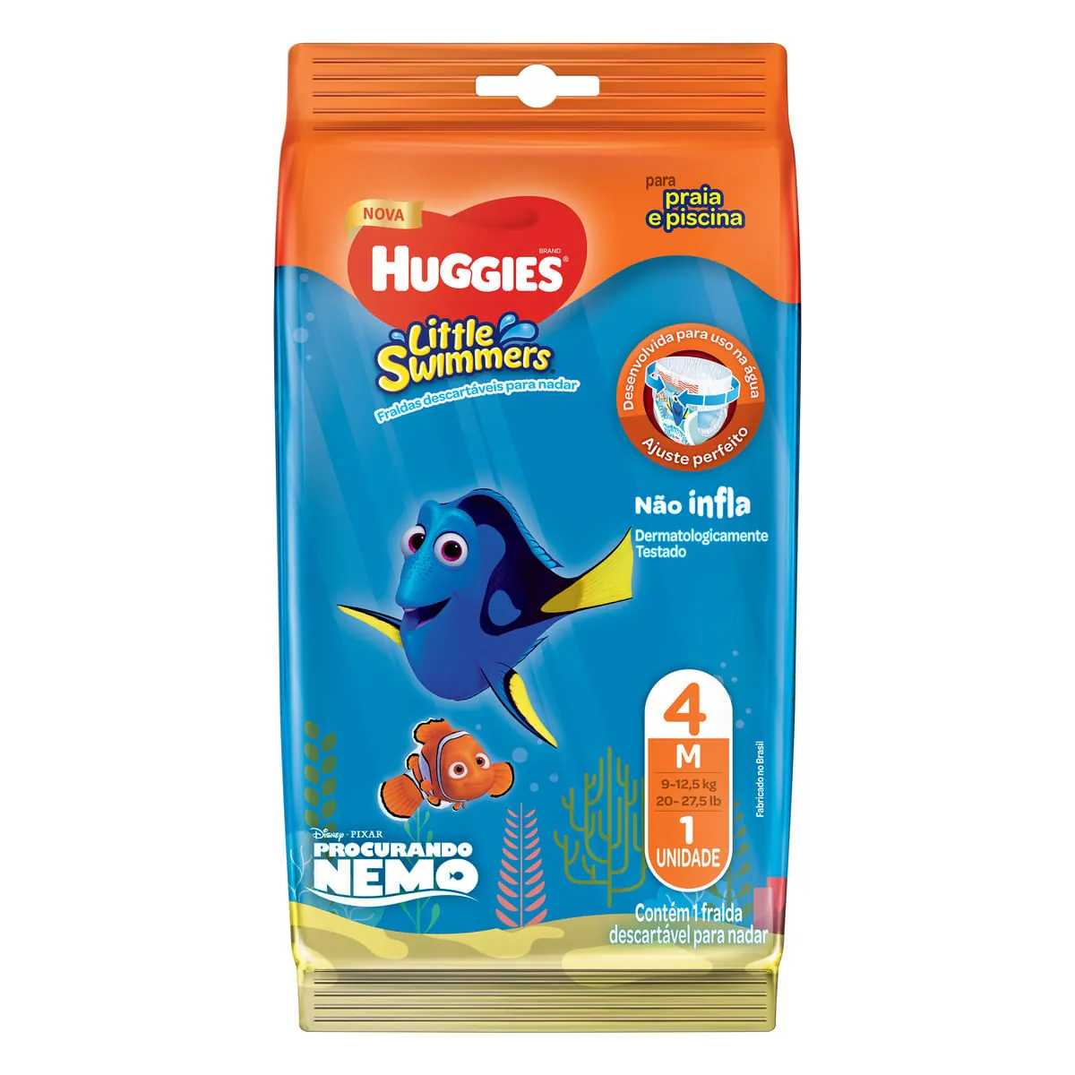 Fralda Descartável Infantil Praia & Piscina Huggies M Little Swimmers
