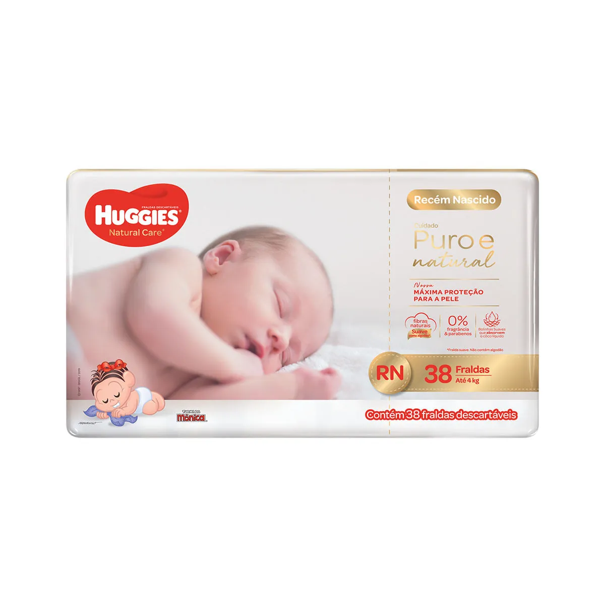 Fralda Huggies PP Natural Care Mega 38 Unidades