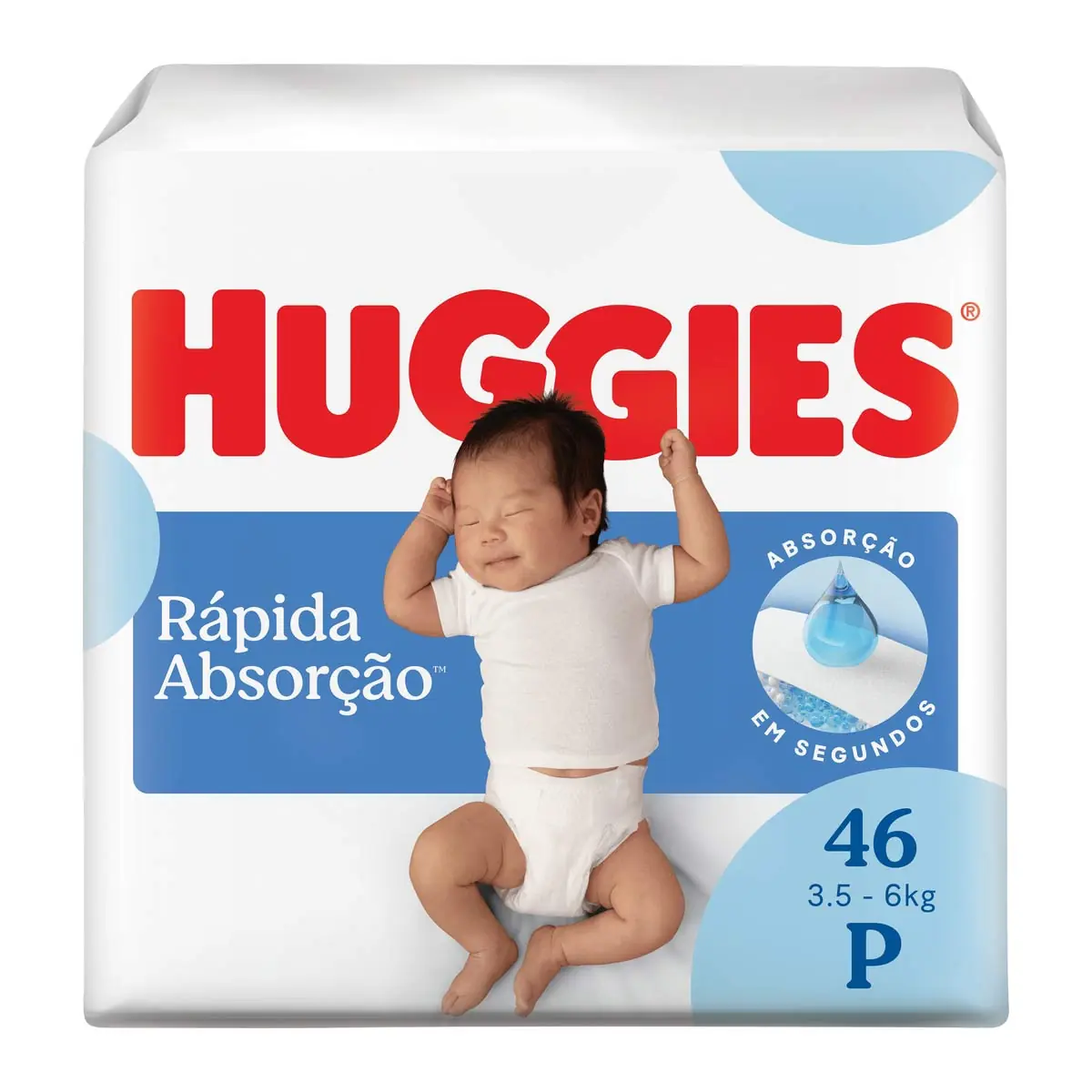 Fralda HUGGIES Tripla Proteção P Pacote 46 Unidades