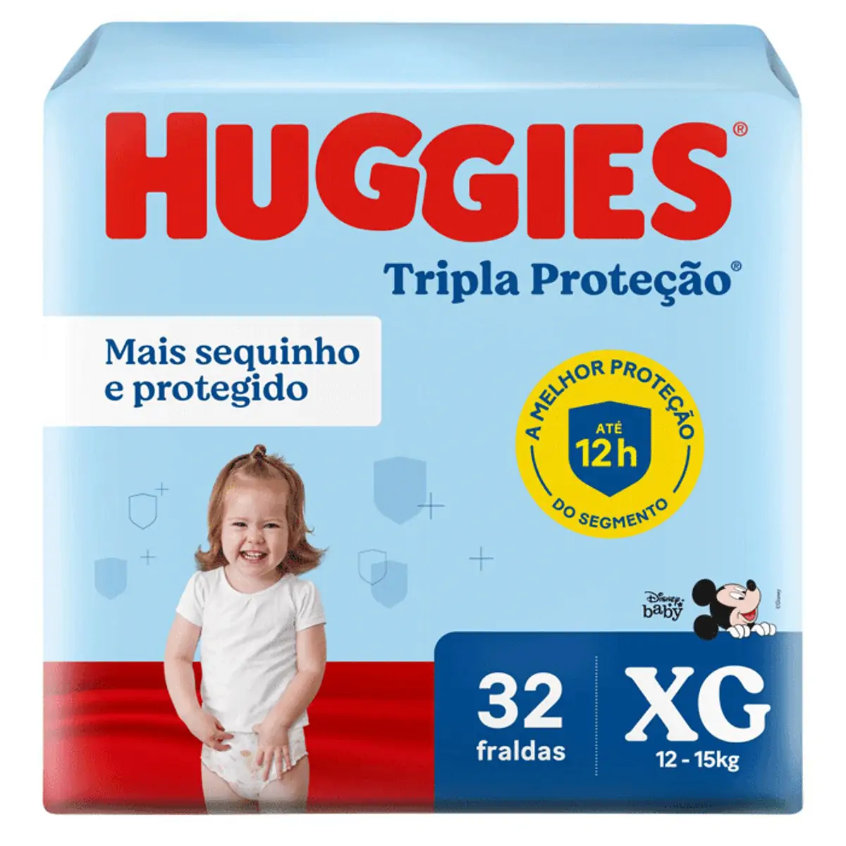 Fralda HUGGIES Tripla Proteção XG Pacote 32 Unidades