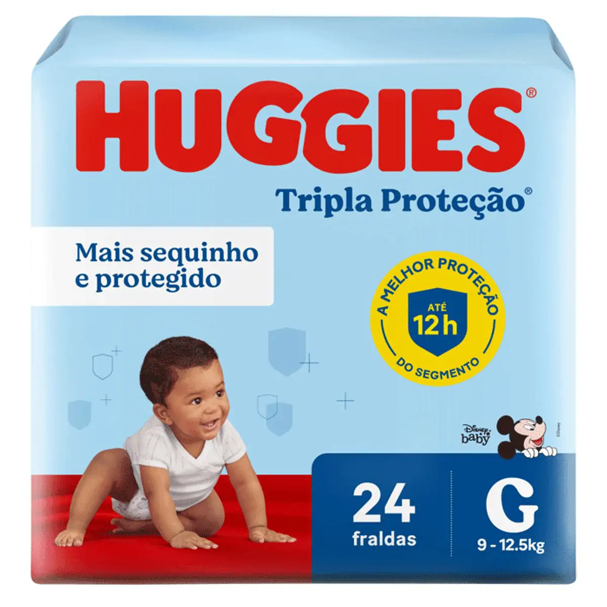 Fralda Descartável Infantil Huggies Tripla Proteção G Pacote 24 Unidades