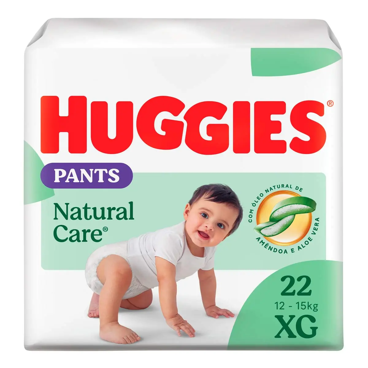 Fralda Pants HUGGIES Premium Natural Care XG 22 Unidades