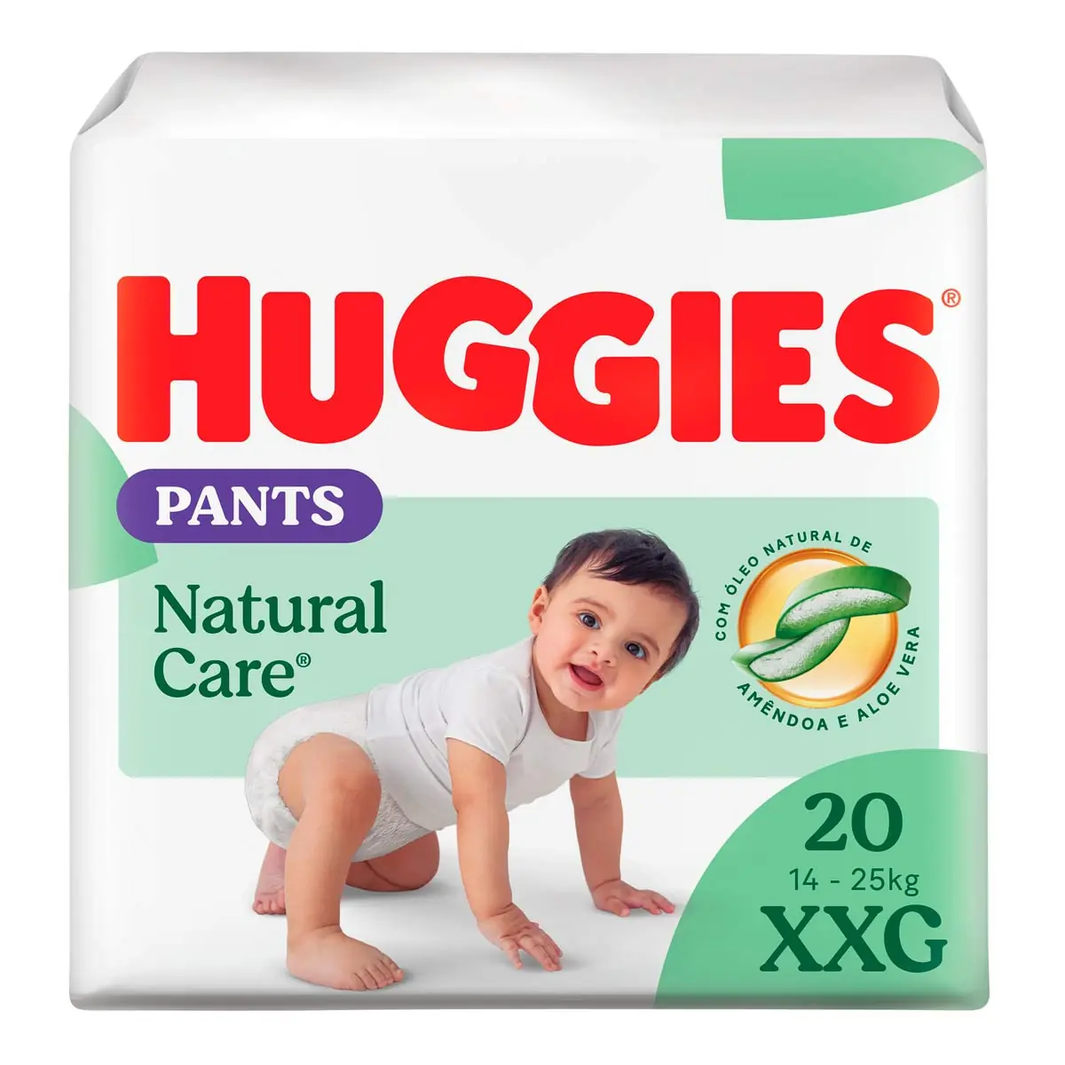 Fralda Pants HUGGIES Premium Natural Care XXG 20 Unidades