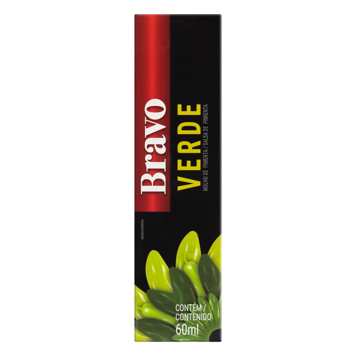 Molho De Pimenta Verde Bravo Frasco 60ml