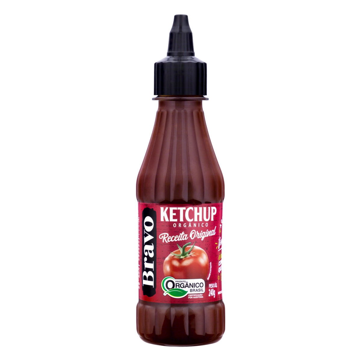 Ketchup Orgânico Original Bravo Squeeze 240g