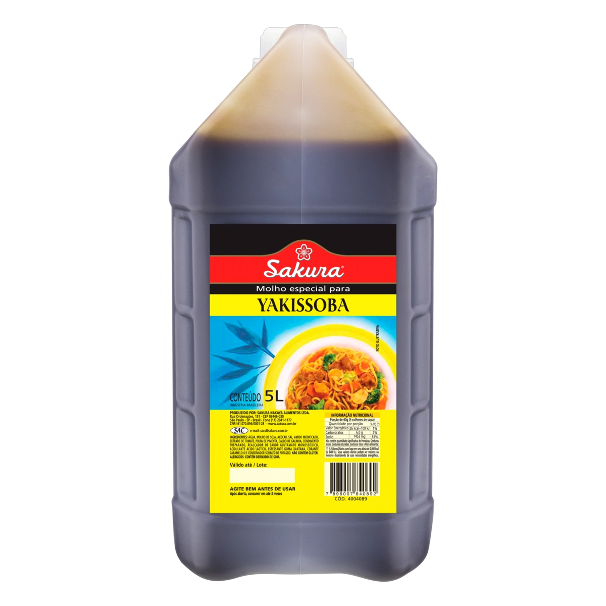 Molho Para Yakissoba Sakura Galão 5l
