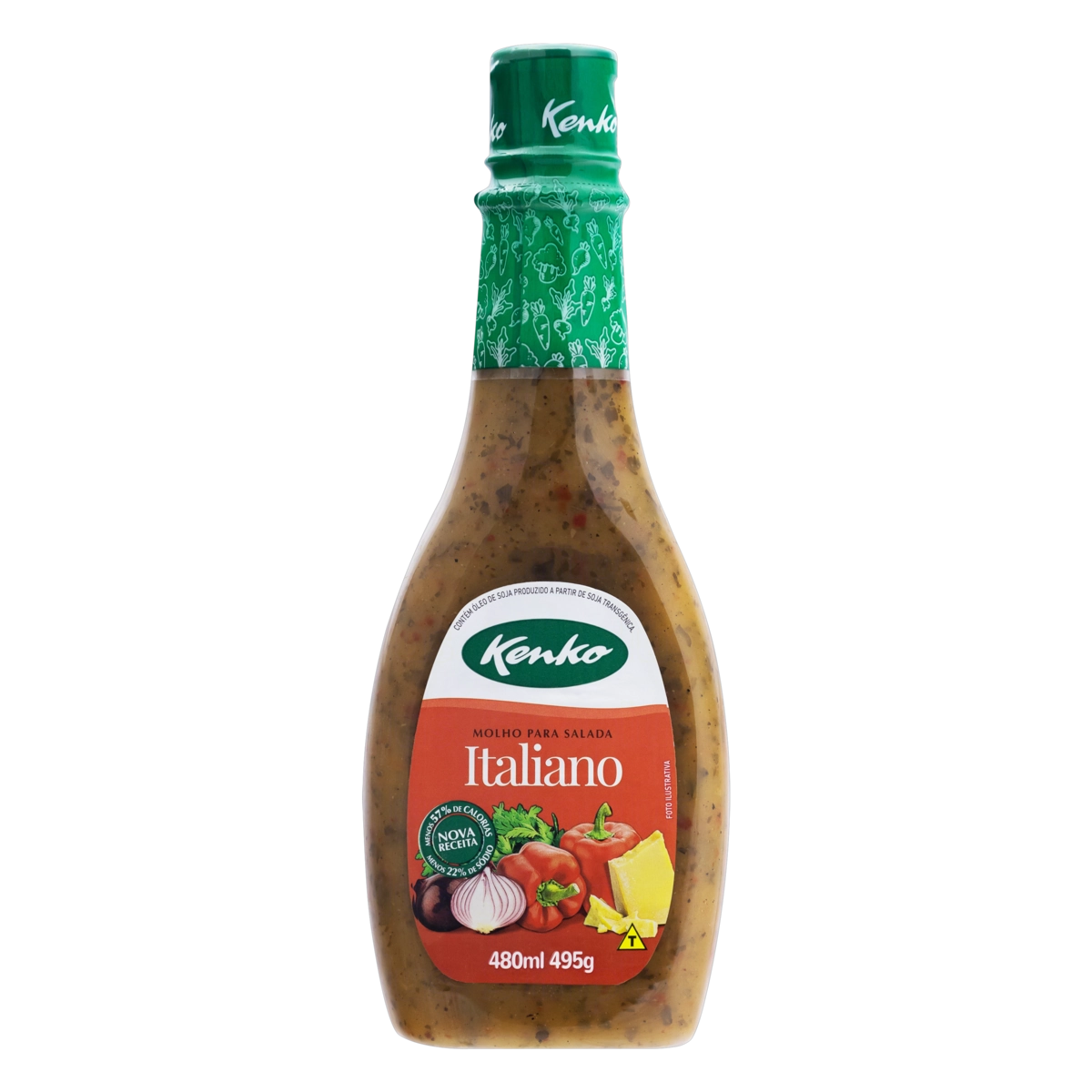 Molho Para Salada Italiano Kenko Squeeze 480ml