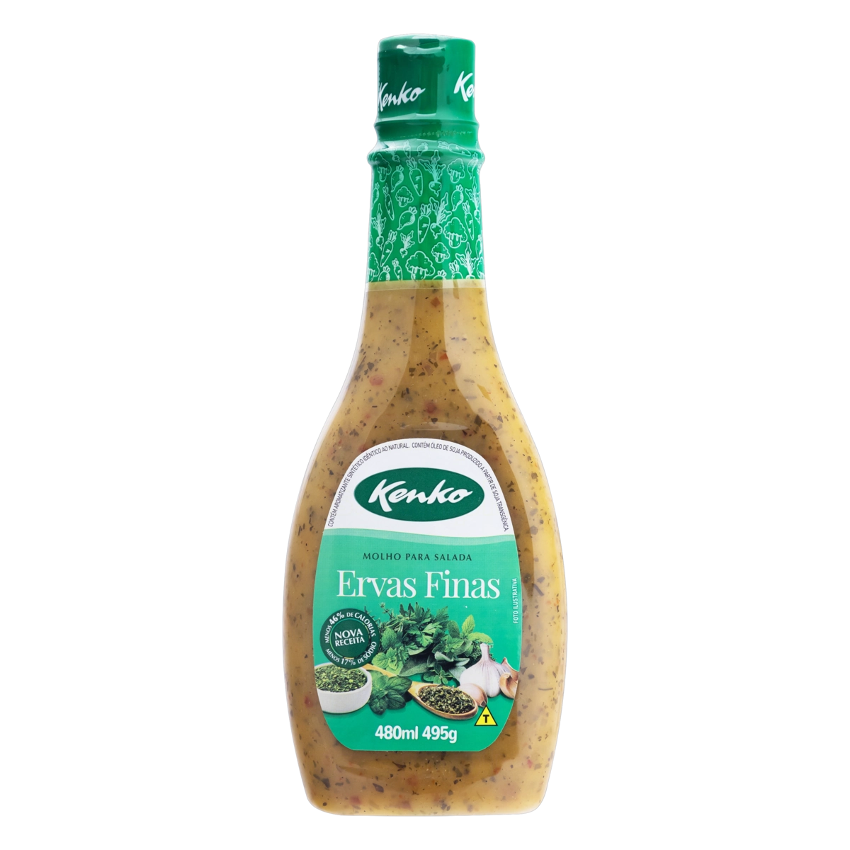 Molho Para Salada Ervas Finas Kenko Squeeze 480ml