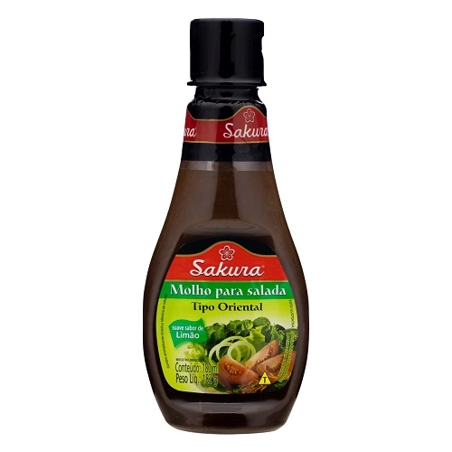 Molho Para Salada Oriental Limão Sakura Squeeze 180ml