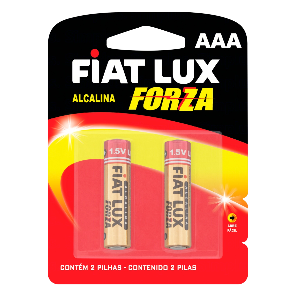 Pilha Alcalina Aaa Lr03 Fiat Lux Forza 2 Unidades 1,5v