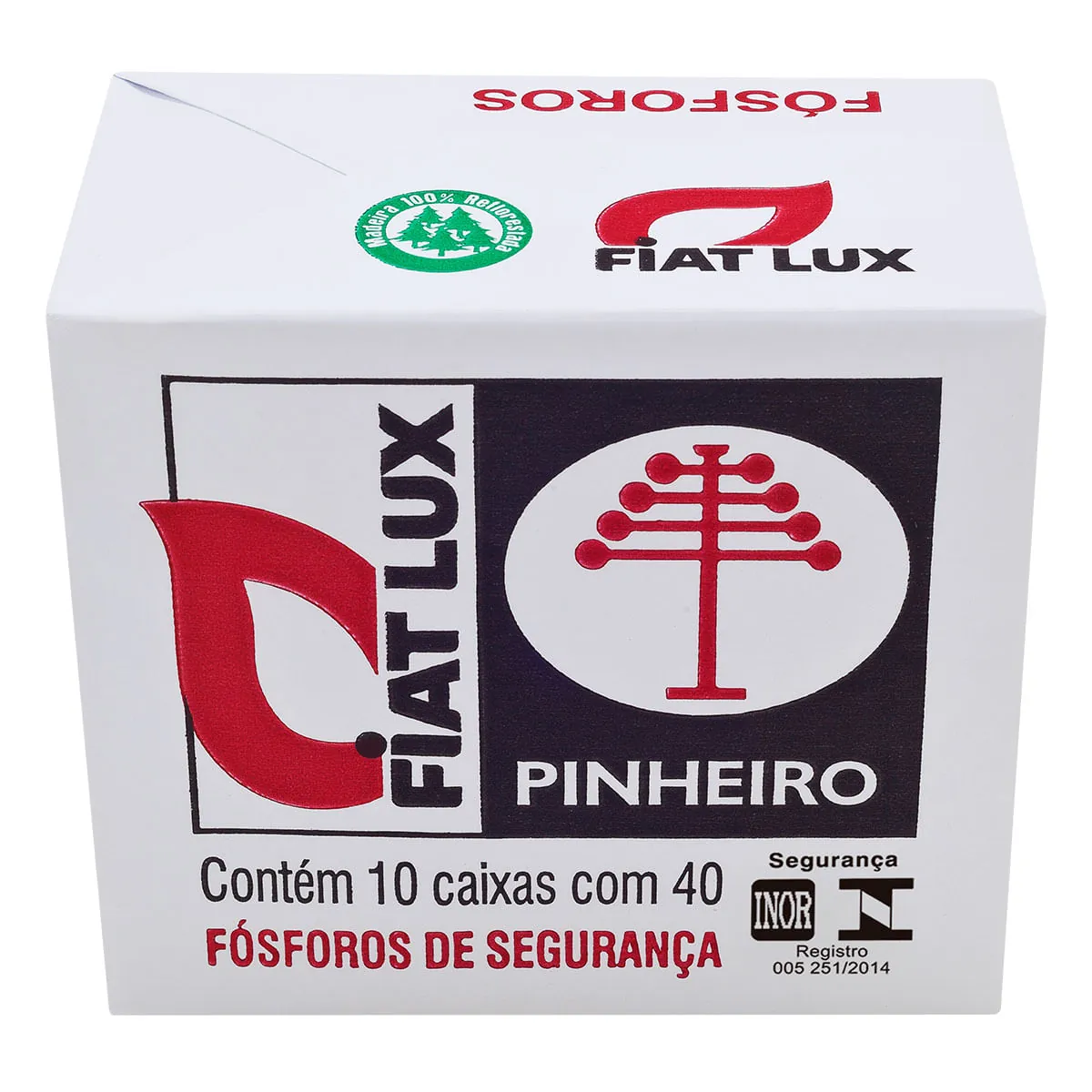 Fósforo PINHEIRO Pacote com 10 Caixas