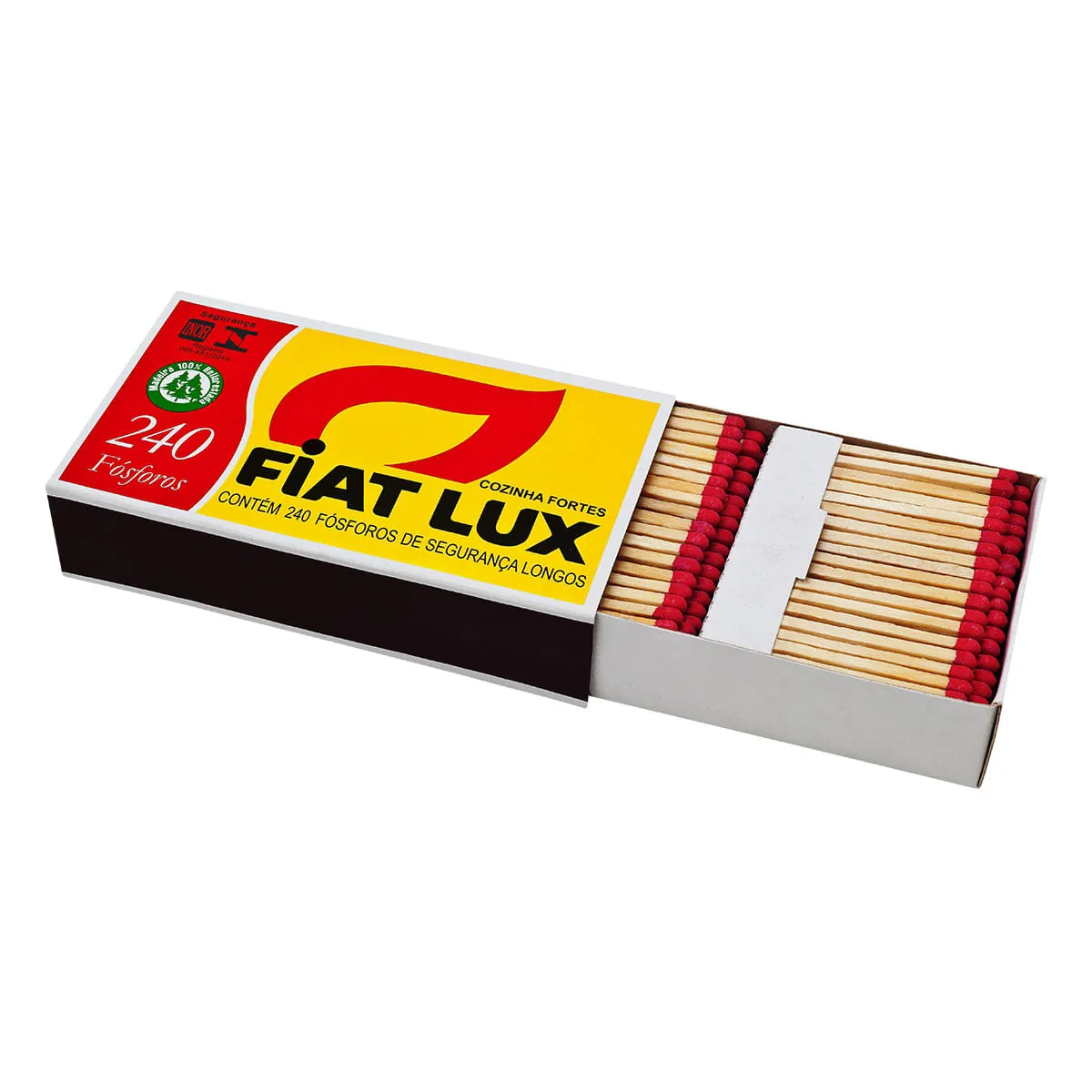 Fósforo De Segurança Longo Fiat Lux 5cm 240 Unidades
