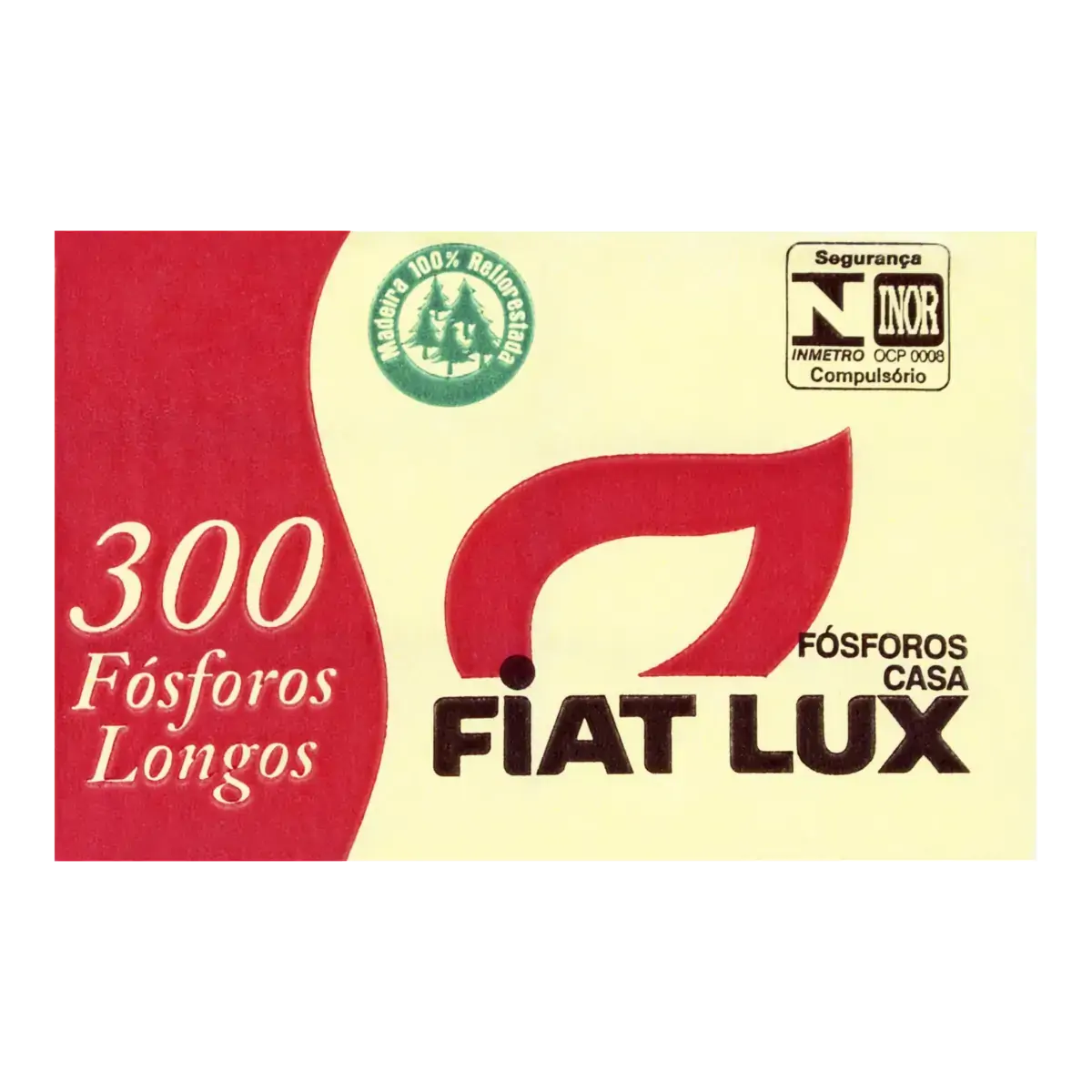 Fósforo De Segurança Longo Fiat Lux 5cm 6 Unidades