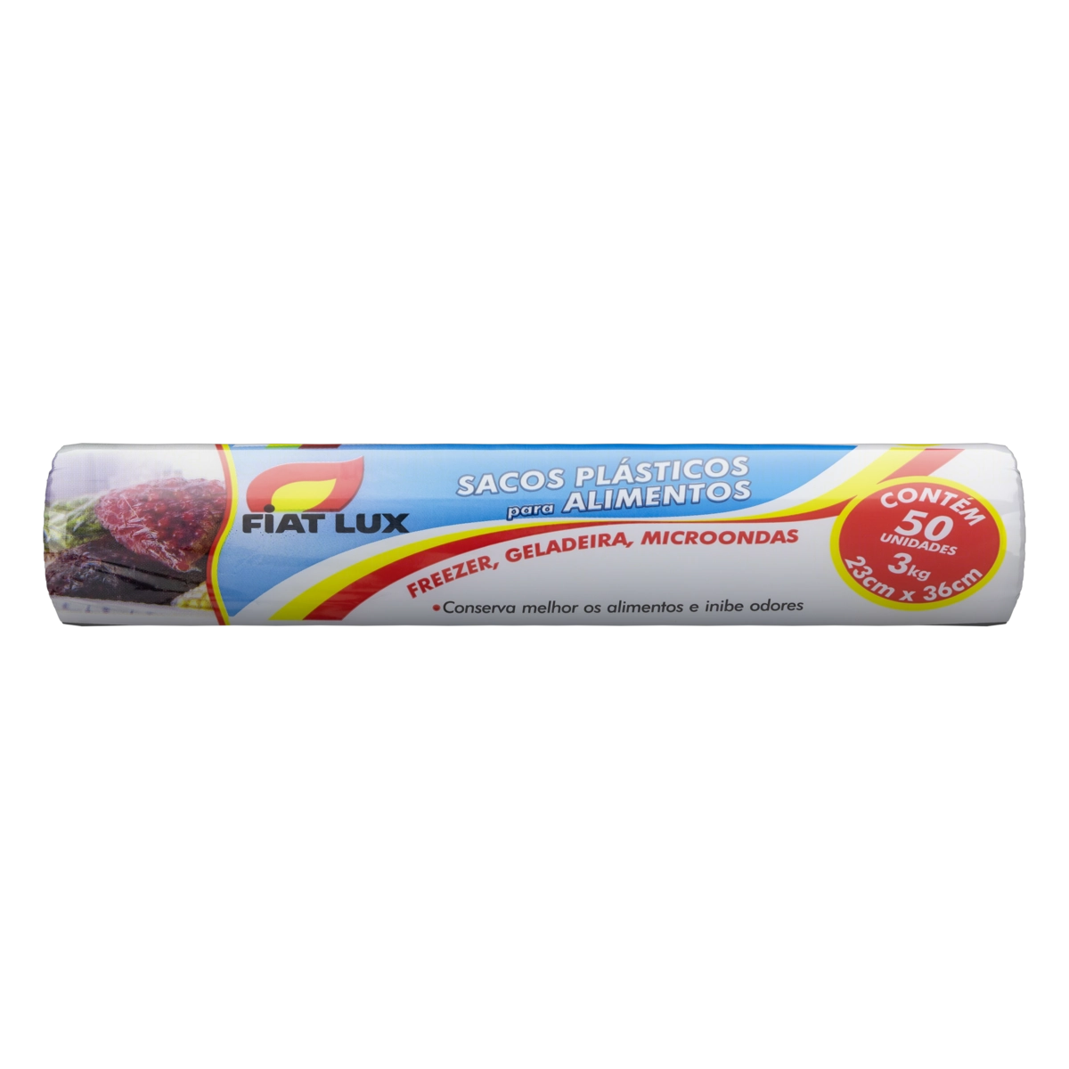 Saco Para Alimentos 3kg Fiat Lux 23cm X 36cm 50 Unidades