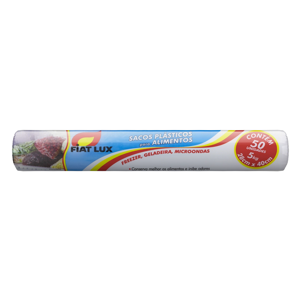 Saco Para Alimentos 5kg Fiat Lux 28cm X 40cm 50 Unidades