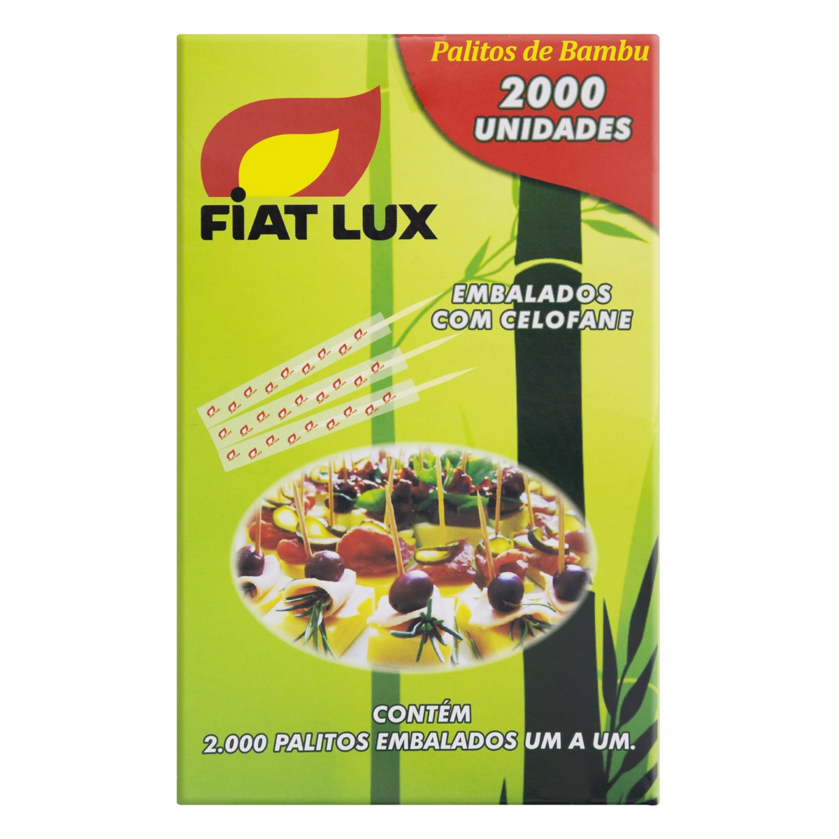Palito Bambu Fiat Lux 2.000 Unidades