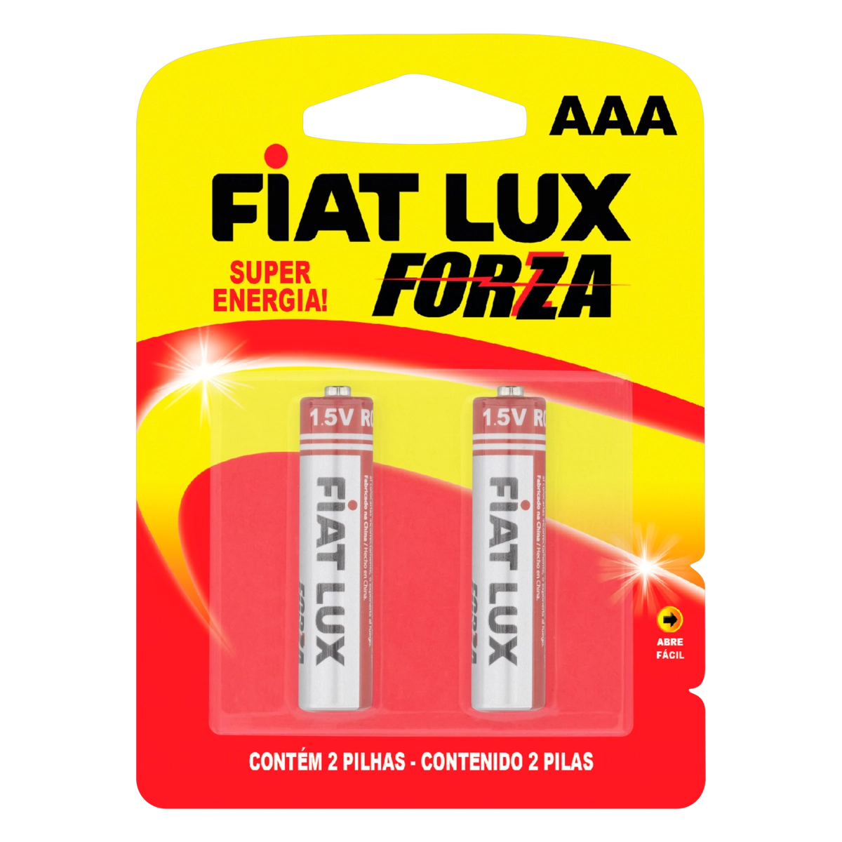Pilha Comum Aaa R03 Fiat Lux Forza 2 Unidades 1,5v