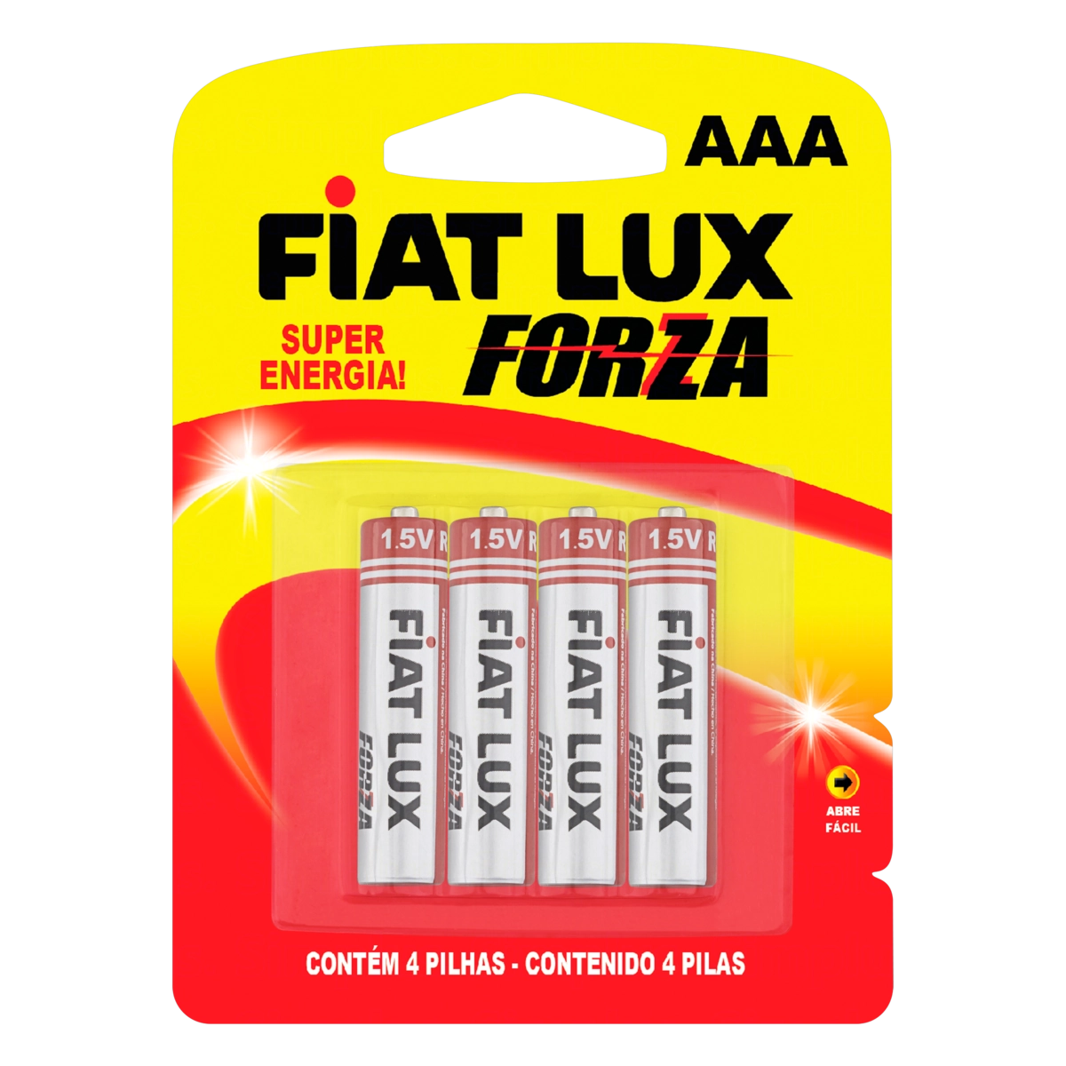 Pilha Comum Aaa R03 Fiat Lux Forza 4 Unidades 1,5v