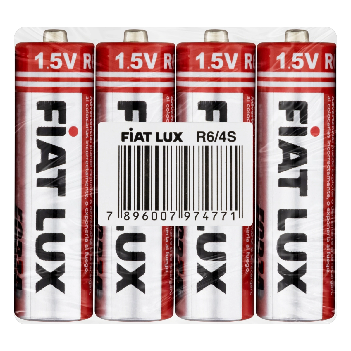 Pilha Comum Aa R6/4s Fiat Lux Forza 4 Unidades 1,5v