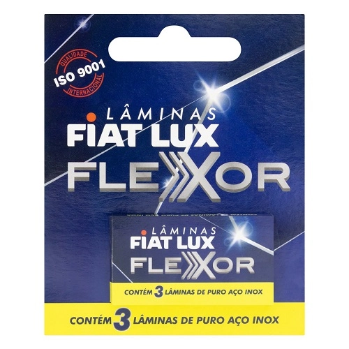 Lâmina Para Barbear Fiat Lux Flexor 3 Unidades