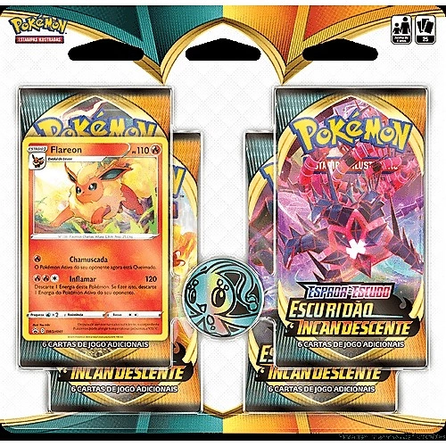 Blister Pokemon Quadruplo Escuridao Incandescente