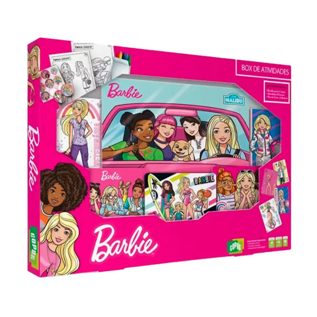 Jogo de Cartas Barbie BOX de Atividades
