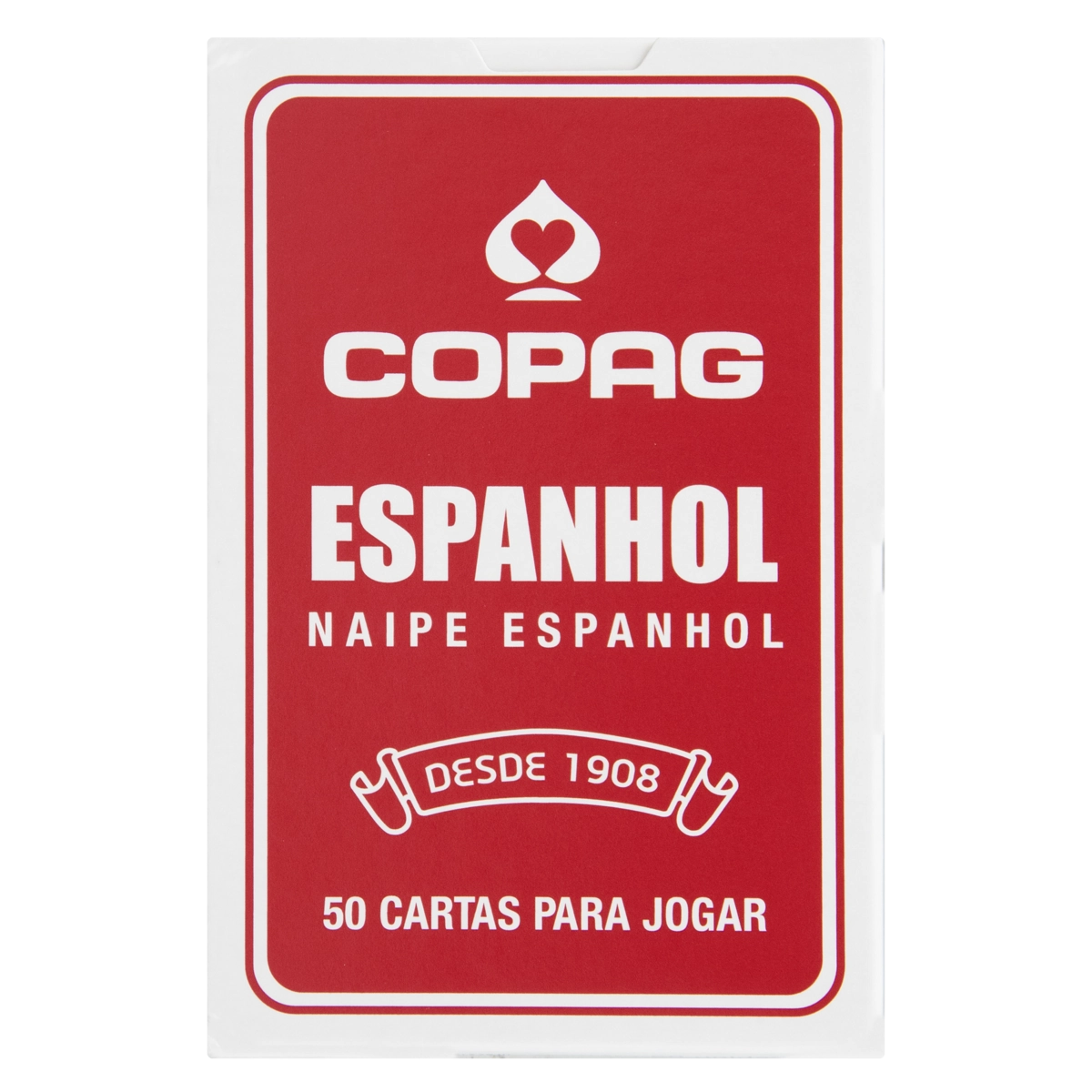 Jogo De Cartas Vermelhas Espanhol Copag Caixa 50 Cartas