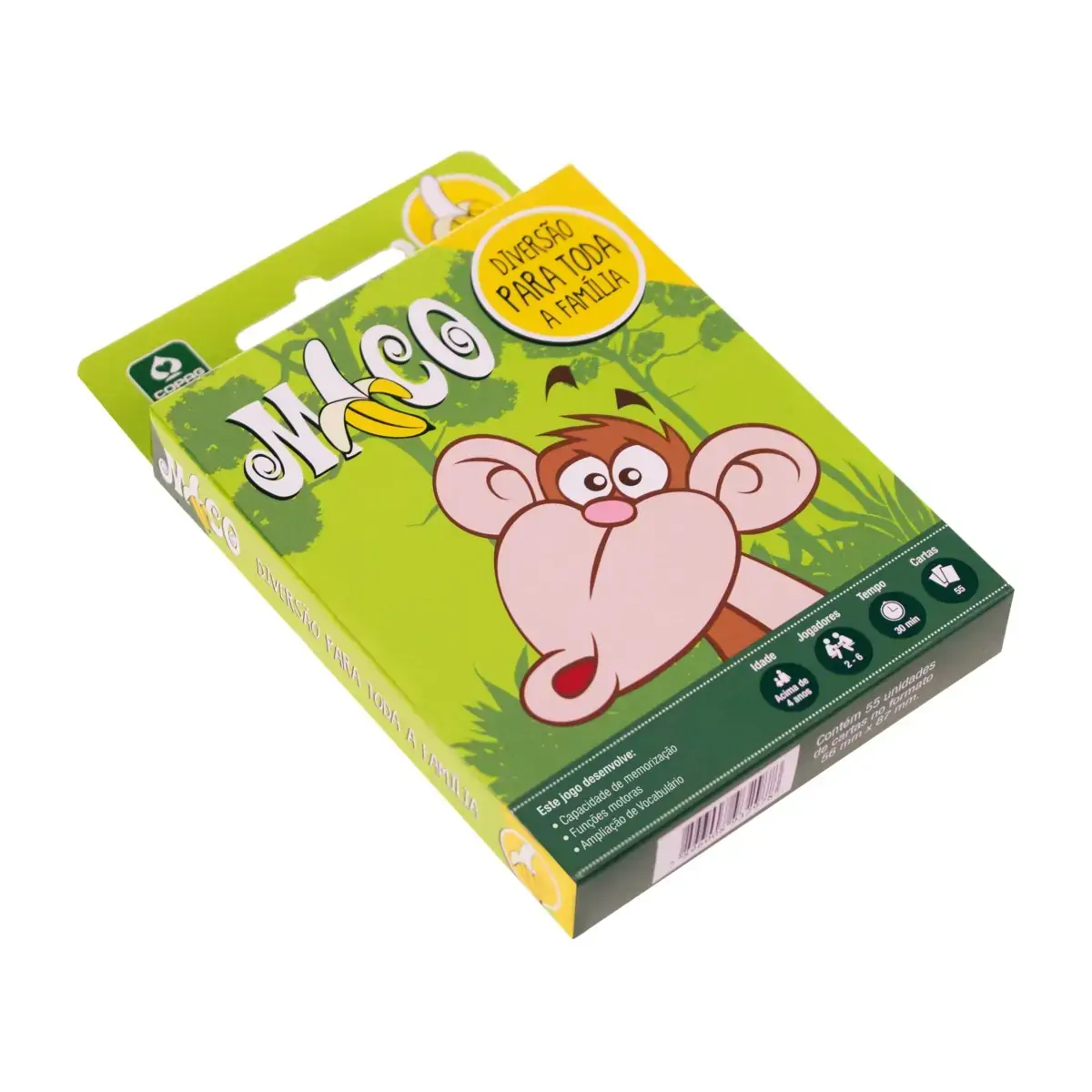 Jogo Do Mico Copag 55 Cartas No Formato 56mm X 87mm Cartela