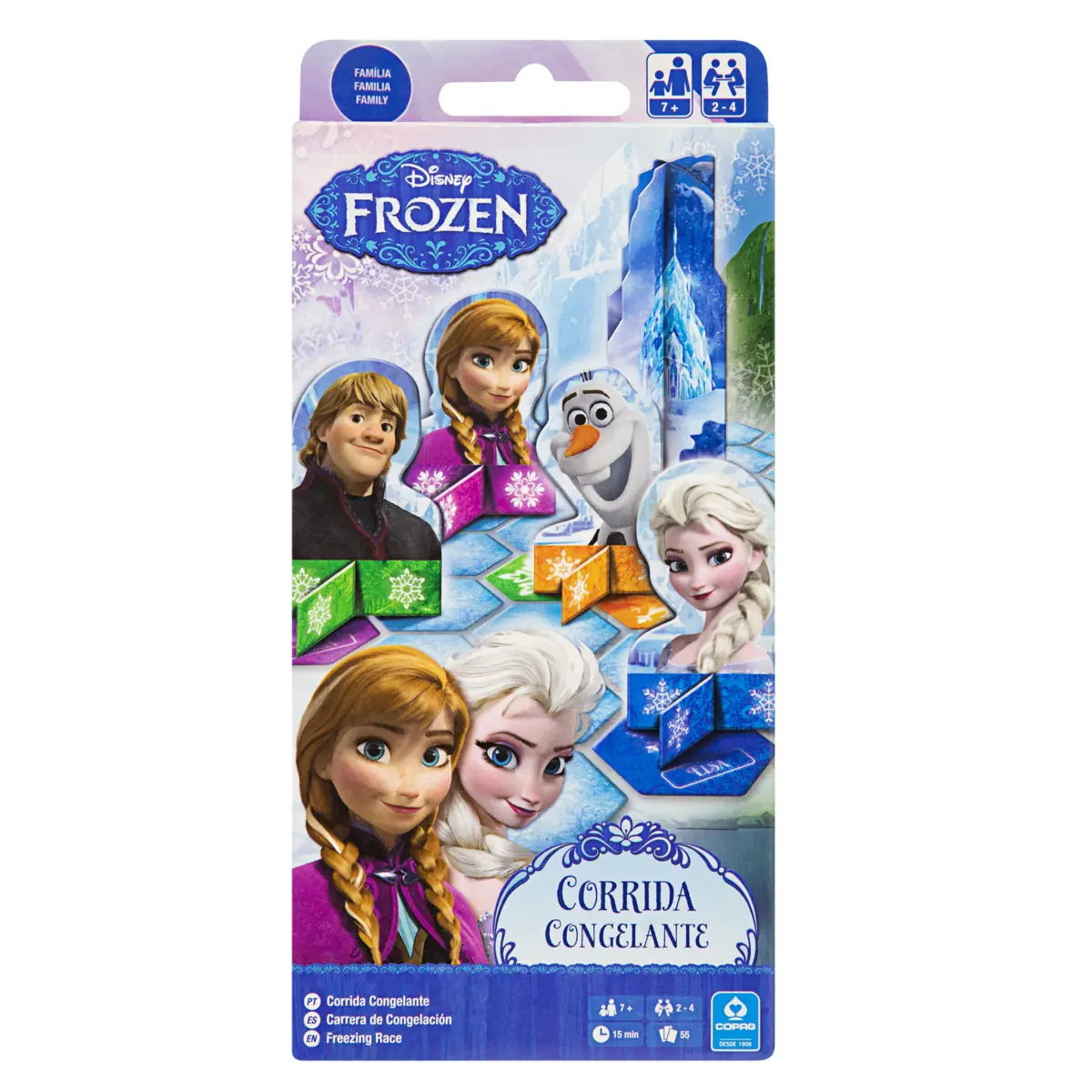 Jogo De Cartas Frozen Corrida Congelante Copag 55 Cartas