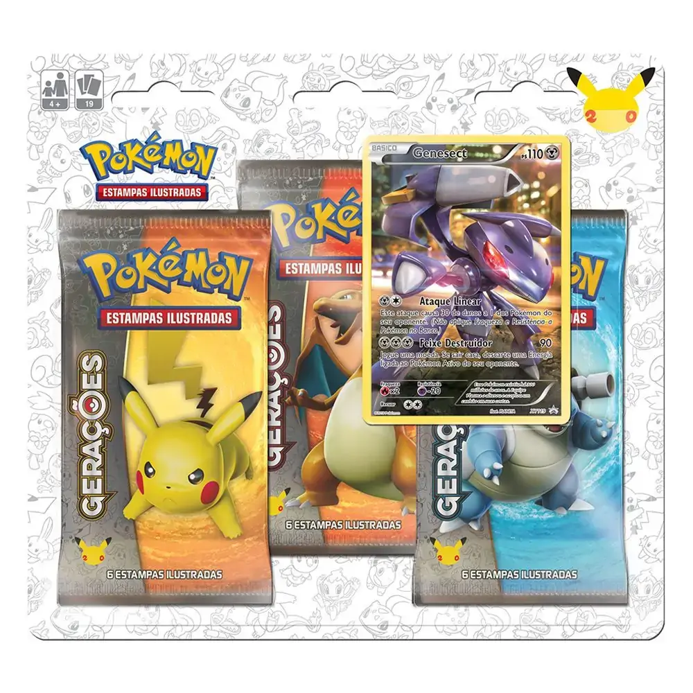 Blister Pokemon Triplo Geracoes Miticos
